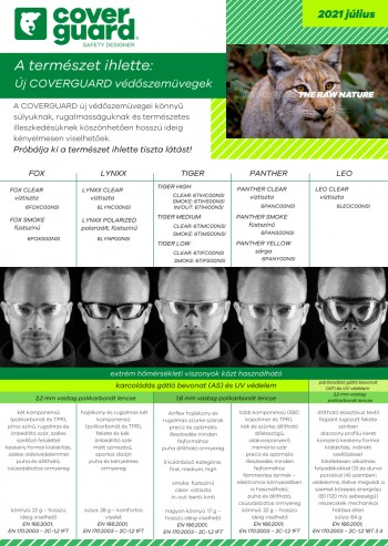 A természet ihlette - új védőszemüvegek