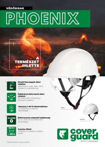 Phoenix Wind és Pro védősisakok