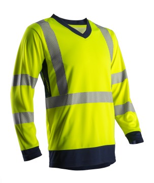 SOMO hosszú ujjú póló - fluo sárga